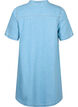 A-shape denim dress with short sleeves, Light blue denim, Packshot image number 1