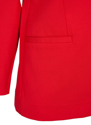 Simple blazer with button, Flame Scarlet, Packshot image number 3
