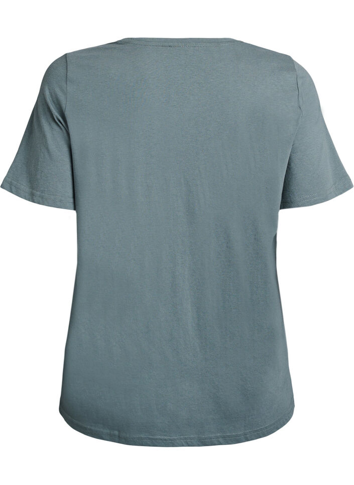 T-shirt with motif, Green, Packshot image number 1