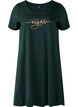 Short-sleeved nightgown in organic cotton, Green, Packshot image number 0
