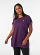 Long workout T-shirt, Purple, Model image number 0
