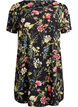 Dress with print and short sleeves, Black, Packshot image number 0