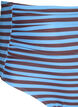 High-waisted bikini bottom with stripes, Light Blue, Packshot image number 2