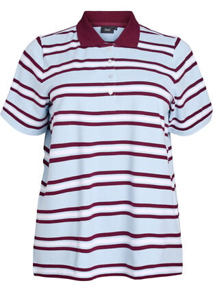 Short sleeve polo shirt - Light Blue - Sz. 40-64 - Zizzifashion Short sleeve polo shirt - Light Blue - Sz. 40-64 - Zizzifashion