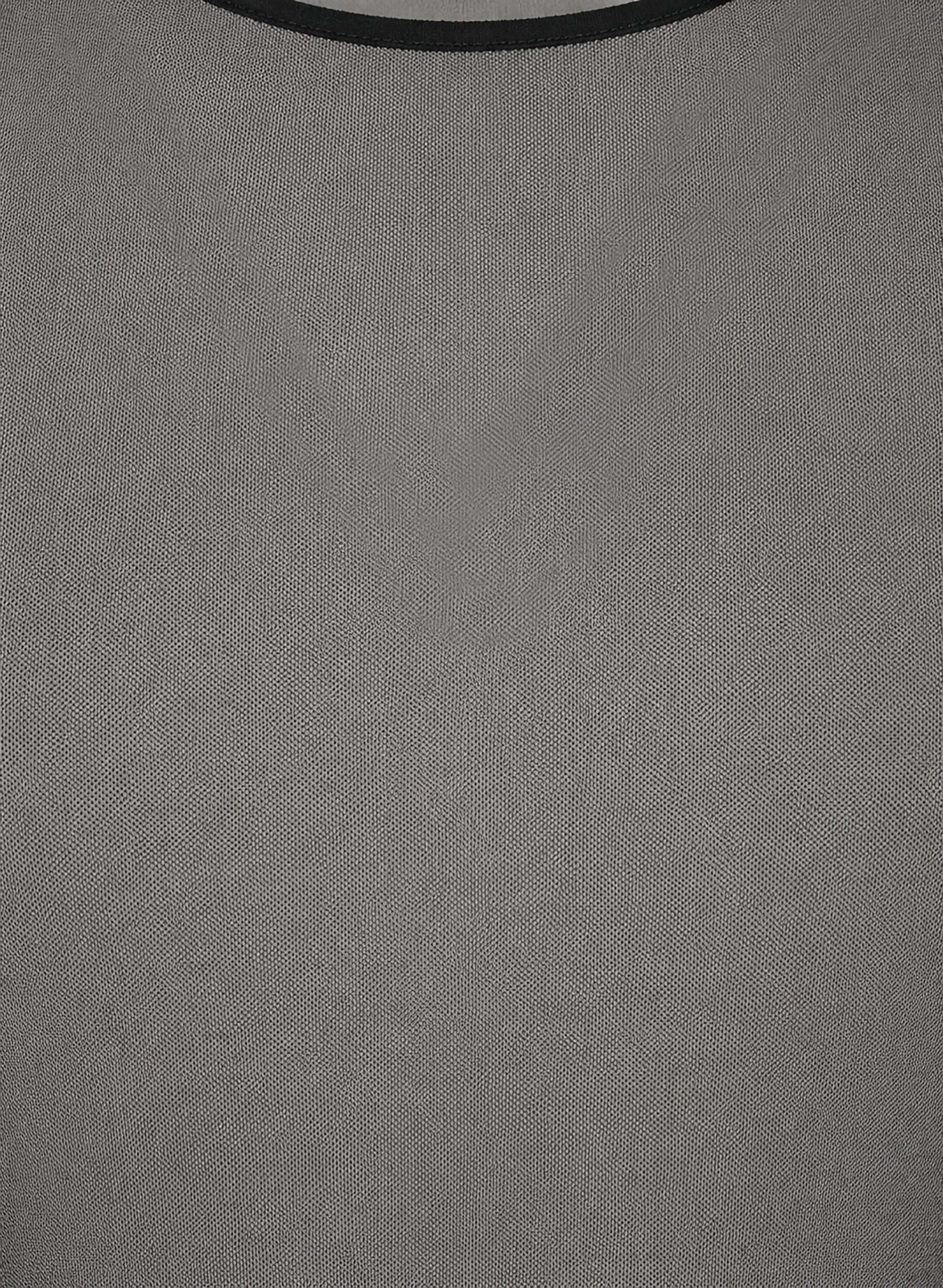 ZizzifashionMesh blouse with long sleeves, Black, Packshot image number 2