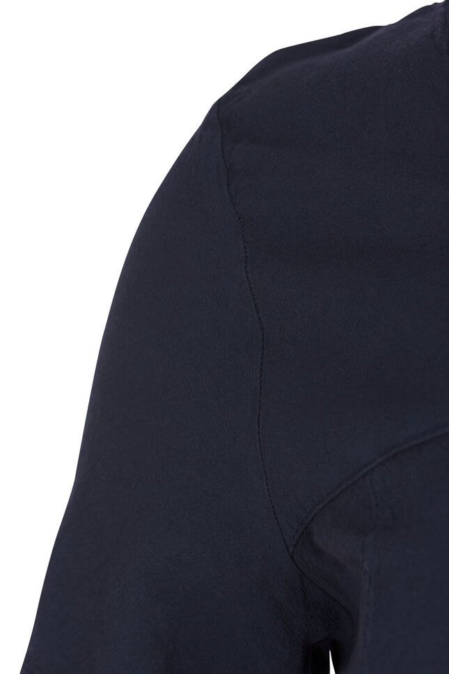 Short-sleeved cotton dress, Blue, Packshot image number 2