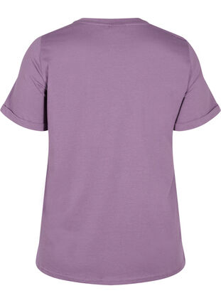 Basic cotton t-shirt, Vintage Violet, Packshot image number 1