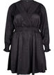 Short dress with smock detailing, Black, Packshot image number 0