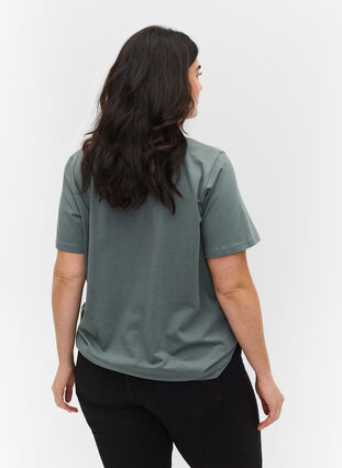 Short-sleeved t-shirt with print, Sea Pine W. Silver, Model image number 1