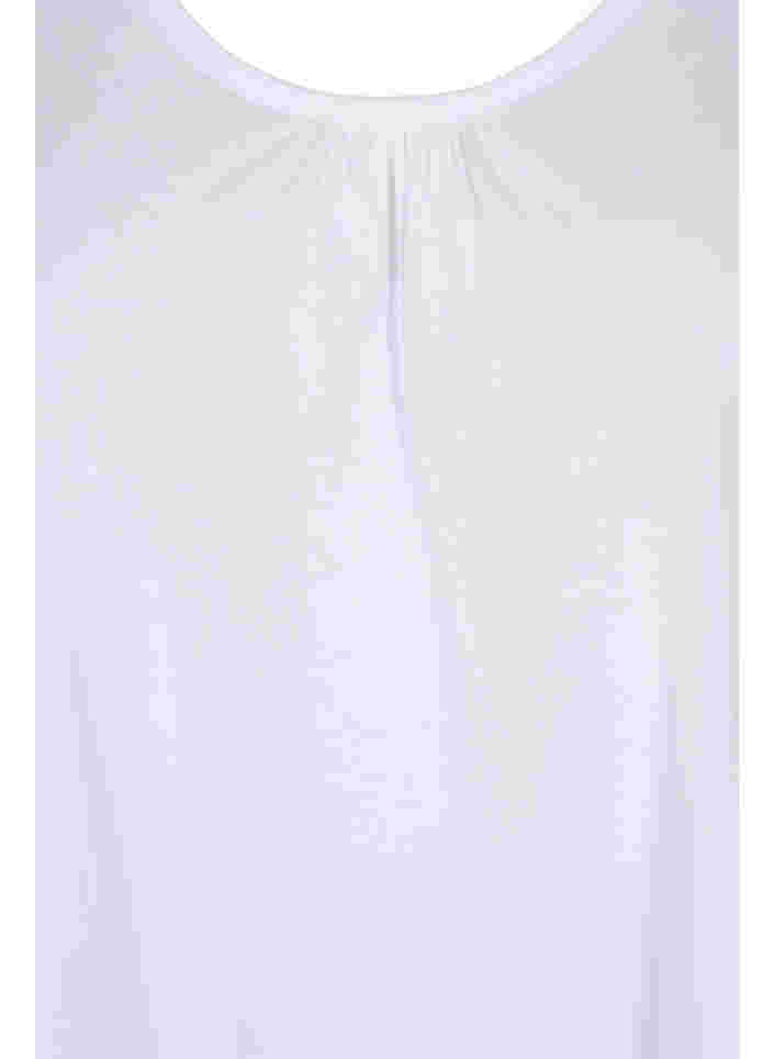 Sleeveless A-line top, Bright White, Packshot image number 2
