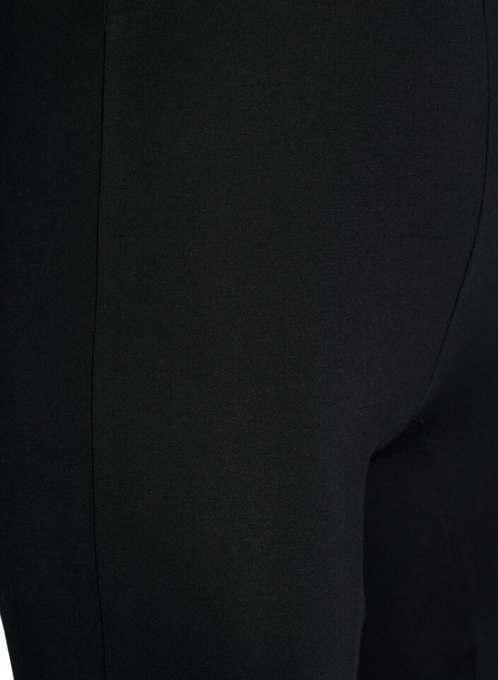 Cotton panties with long legs, Black, Packshot image number 2