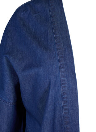Denim kimono with 3/4-length sleeves, Medium Blue Denim, Packshot image number 2