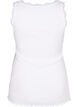 Top with lace trim, White, Packshot image number 1