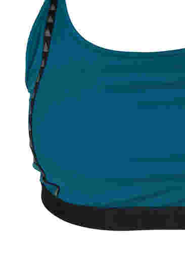 Sports bra with mesh back, Deep Teal, Packshot image number 2
