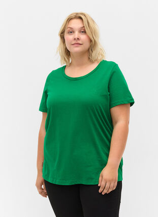 Short-sleeved crew neck t-shirt, Jolly Green MB, Model image number 0