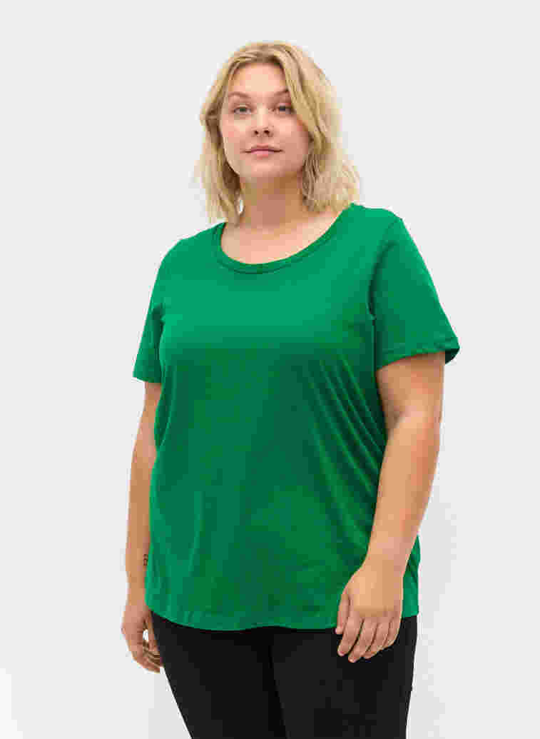 Short-sleeved crew neck t-shirt, Jolly Green MB, Model