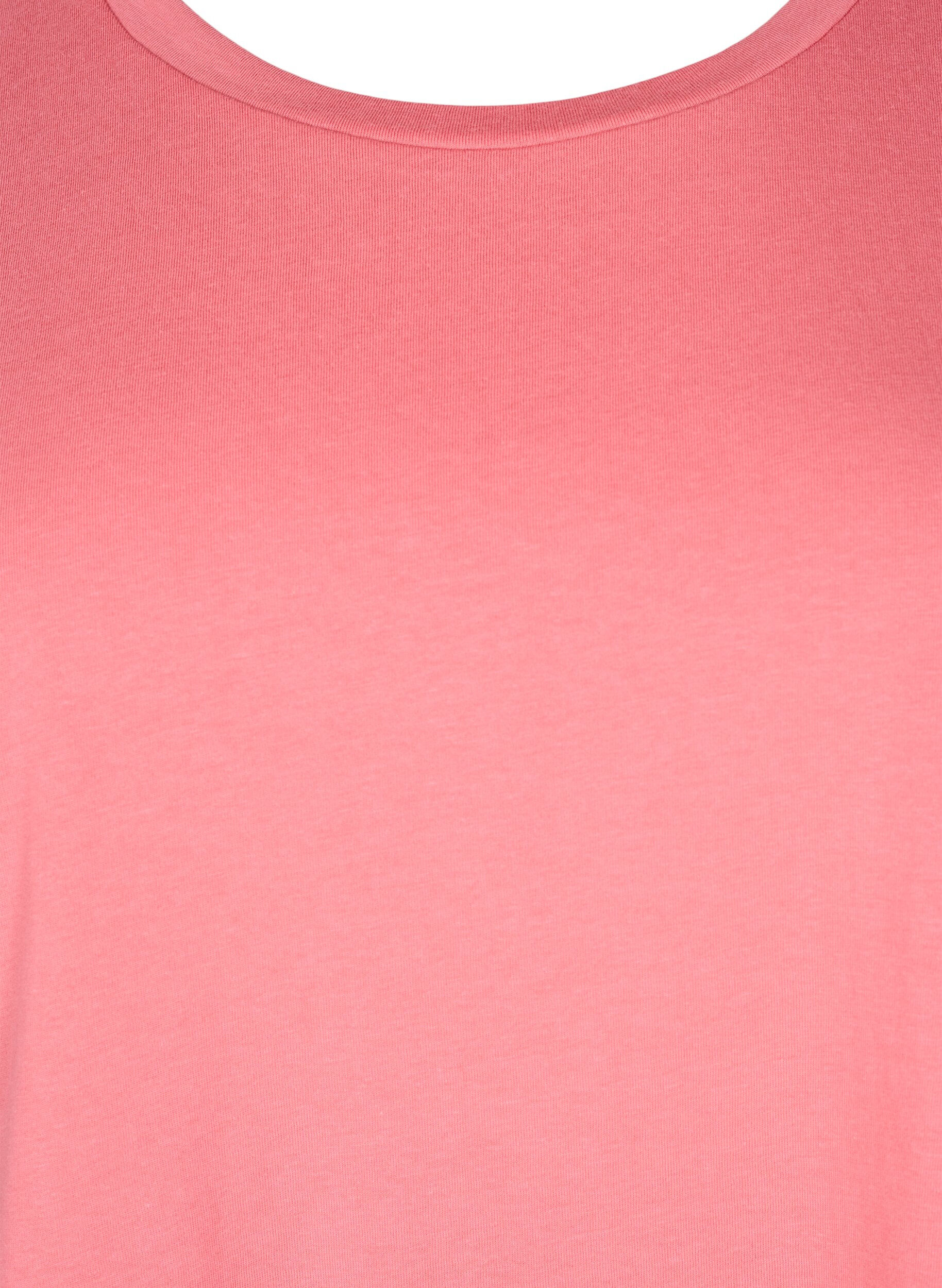 ZizzifashionShort sleeve cotton blend T-shirt, Rose, Packshot image number 2