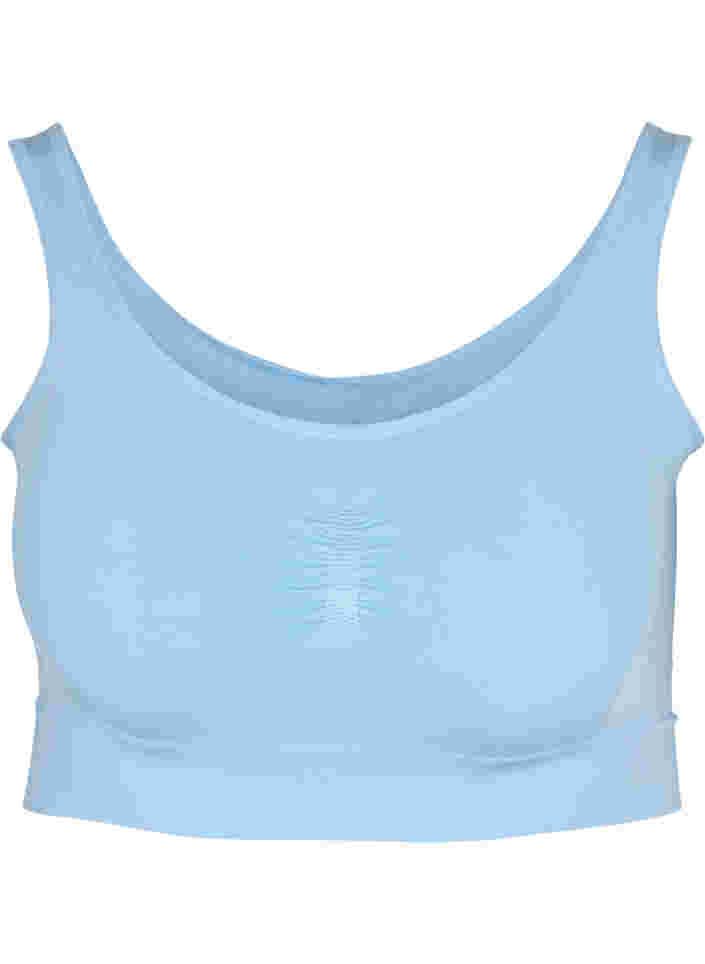 Stretchy seamless bra, Blue Bell, Packshot image number 0