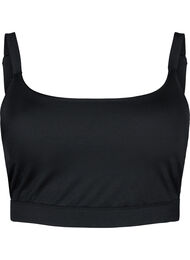 Bikini top with adjustable straps, Black, Packshot