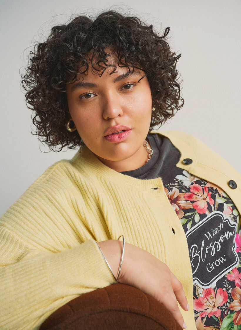 Organic cotton t-shirt with print, Dark Grey, Image image number 0