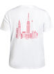 Basic cotton T-shirt with round neck, White, Packshot image number 1