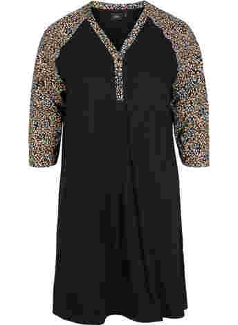 cotton night dress with printed detail