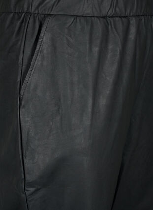 Imitated leather pants with pockets, Black, Packshot image number 2