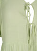 A-line viscose tunic with lace-up detail, Green, Packshot image number 2