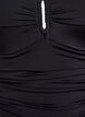 Swimsuit with ring detail and draping, Black, Packshot image number 2