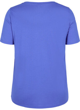 Short-sleeved crew neck t-shirt, Dazzling Blue MB, Packshot image number 1
