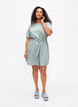 FLASH - Short sleeve dress with belt, Iceberg Green Dot, Model image number 2