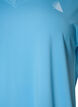 Loose training t-shirt with v-neck, Light Blue, Packshot image number 2