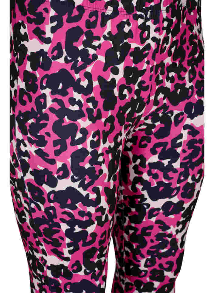 Printed leggings, Pink Leo, Packshot image number 2