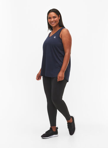 Sports top with V-neck, Night Sky, Model image number 2