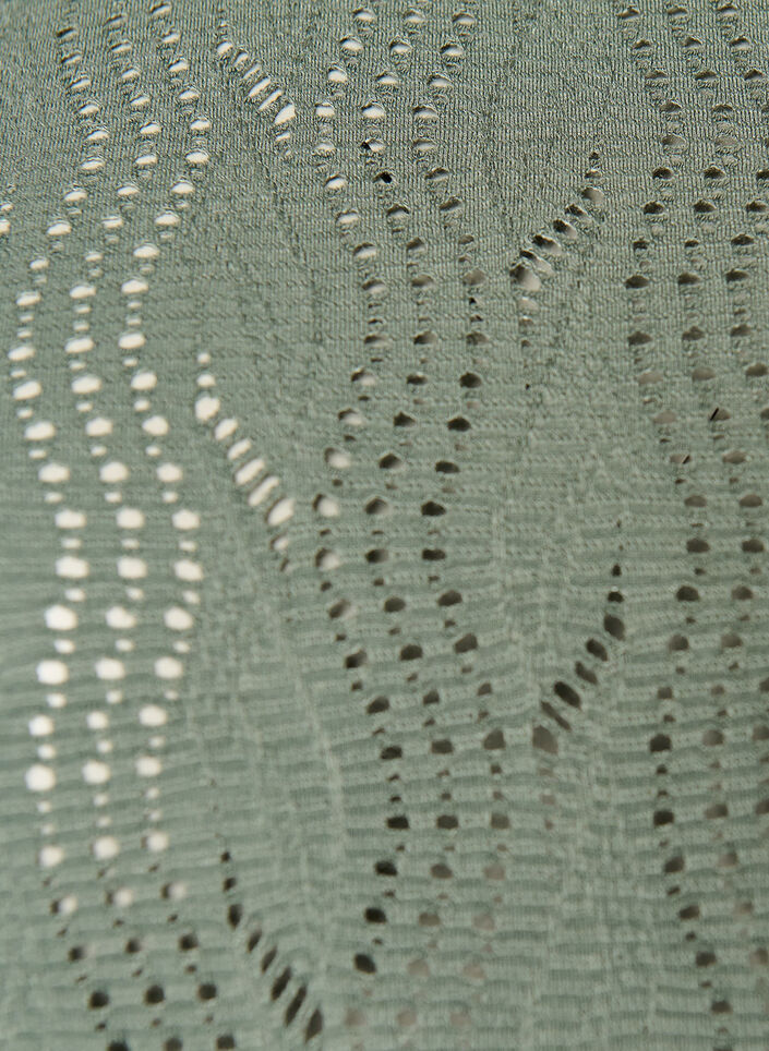 Jersey t-shirt with eyelet embroidery, Green, Packshot image number 2