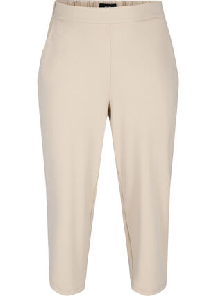 Plain-coloured culottes with pockets, Off White, Packshot image number 0
