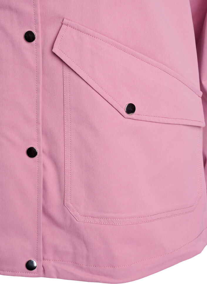 Short spring jacket with a detachable hood, Rose, Packshot image number 3