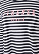 Striped blouse with motif, White w.Black Stripe, Packshot image number 2