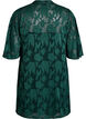 Short A-line dress with a floral print, Green, Packshot image number 1