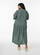 A-line midi dress with short sleeves, Green, Model image number 2