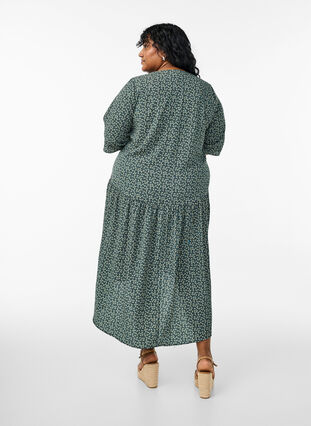 green a line midi dress Green Embellished Bow Flutter Sleeve A Line Midi Dress