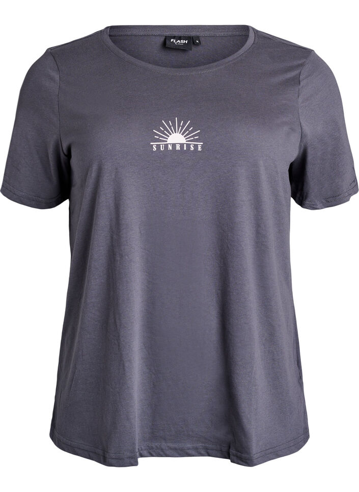 FLASH - T-shirt with motif, Grey, Packshot image number 0