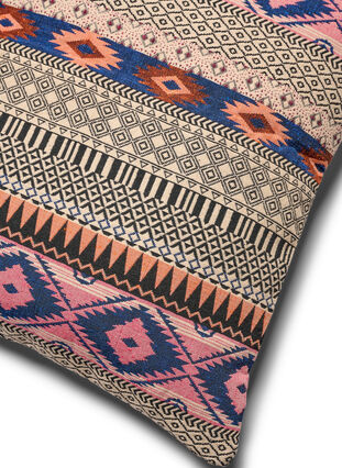 Jacquard patterned cushion cover, Night Sky/Rose, Packshot image number 2