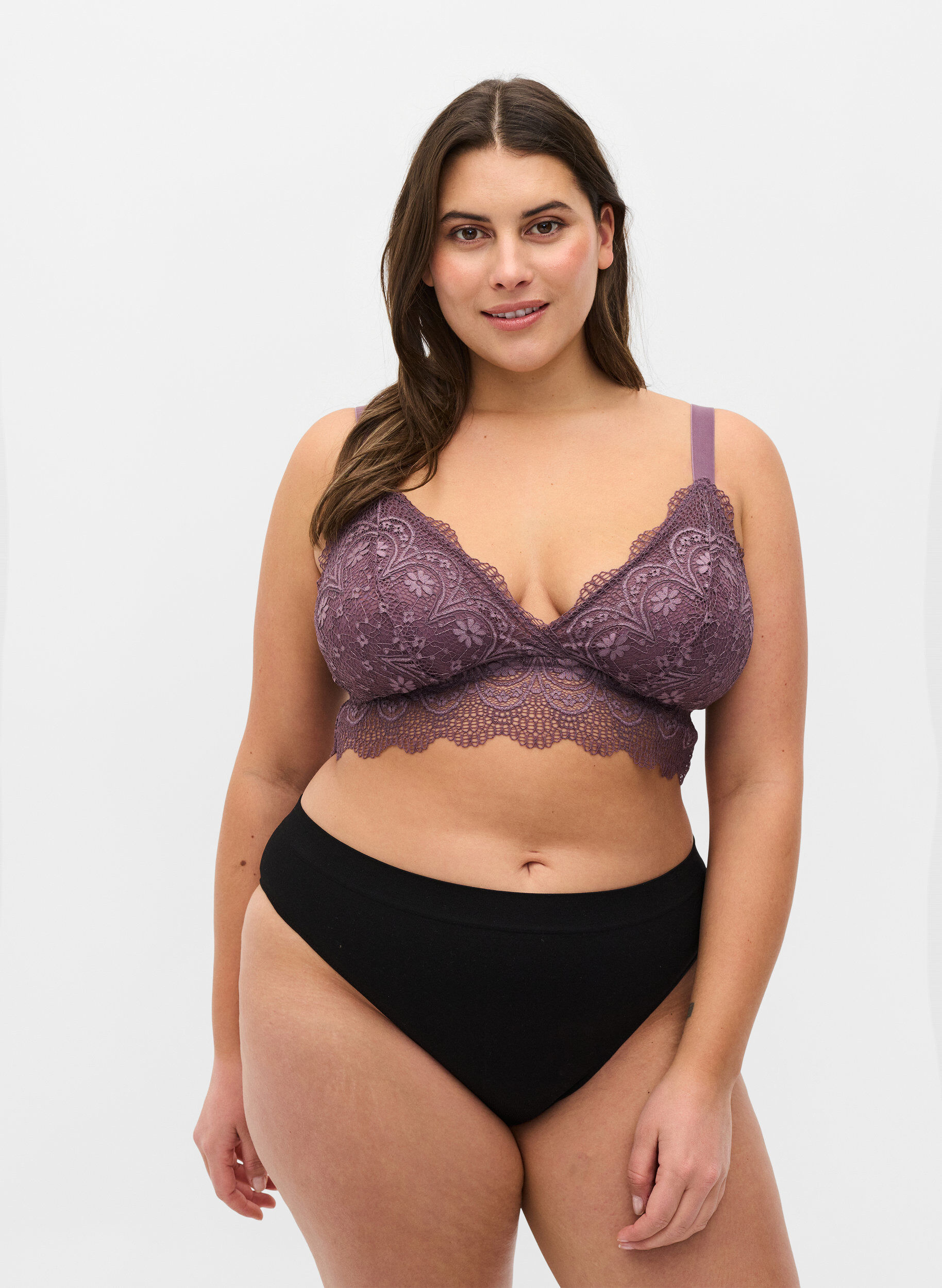 Zizzifashion 2-pack Tai briefs with regular waist, Black, Model image number 0