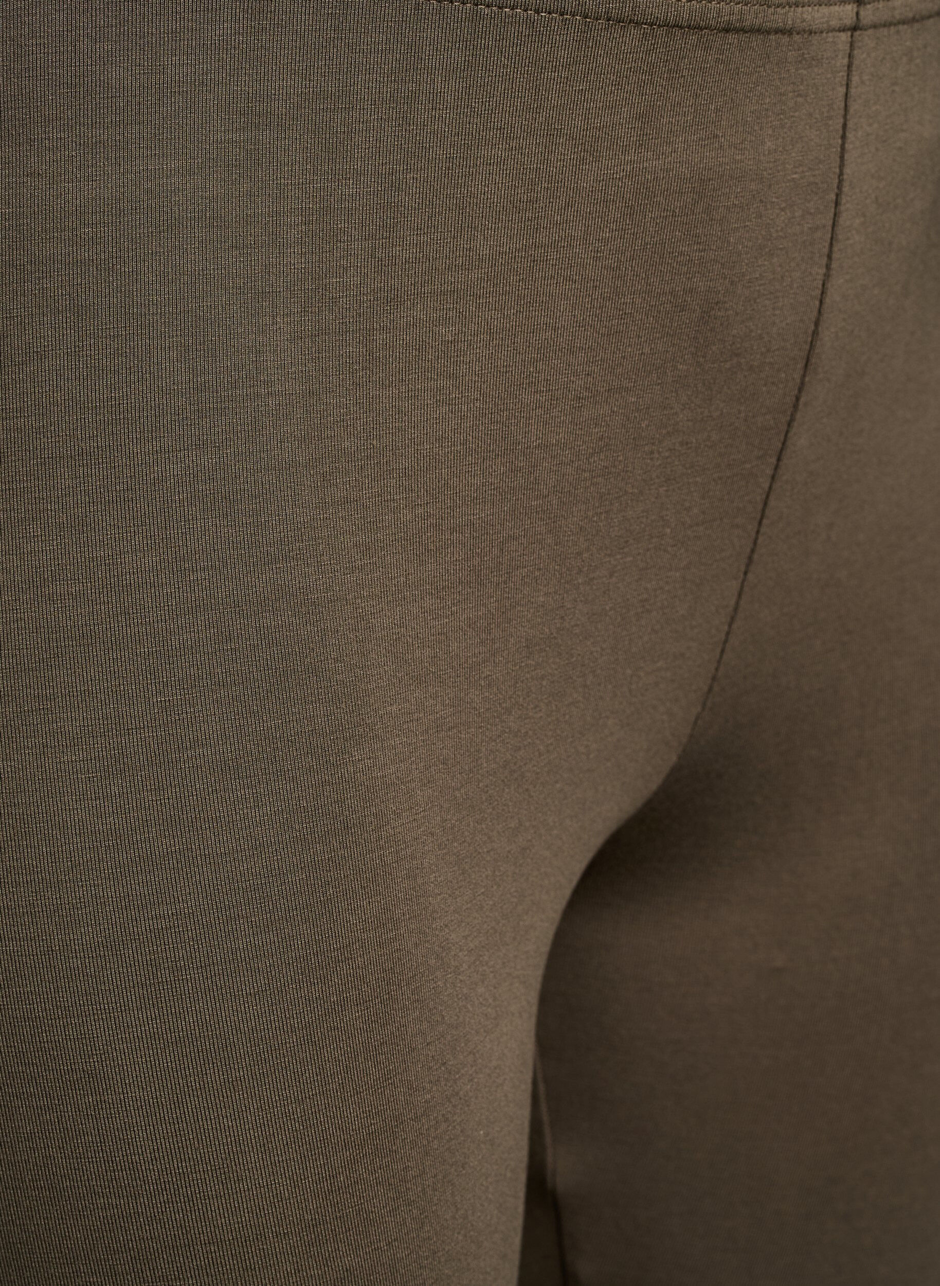 ZizzifashionBasic leggings in viscose, Green, Packshot image number 2