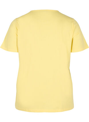 Short-sleeved t-shirt with broderie anglaise, Goldfinch Mel., Packshot image number 1