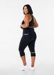 Capri running tights with light compression, Black, Model image number 2