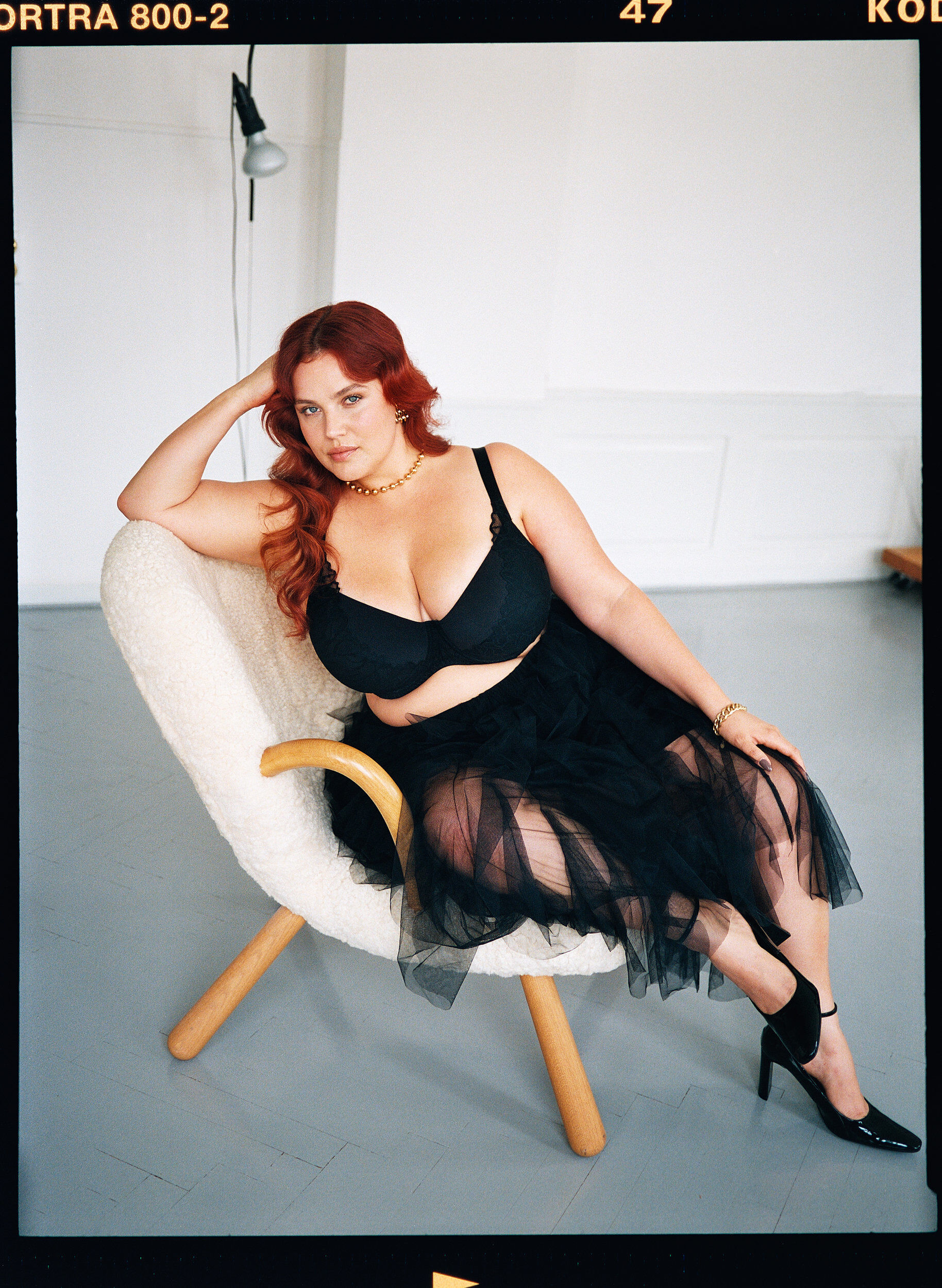 Zizzifashion Padded lace bra, Black, Image image number 0