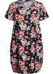 Short-sleeved, printed cotton dress, Blue, Packshot image number 0