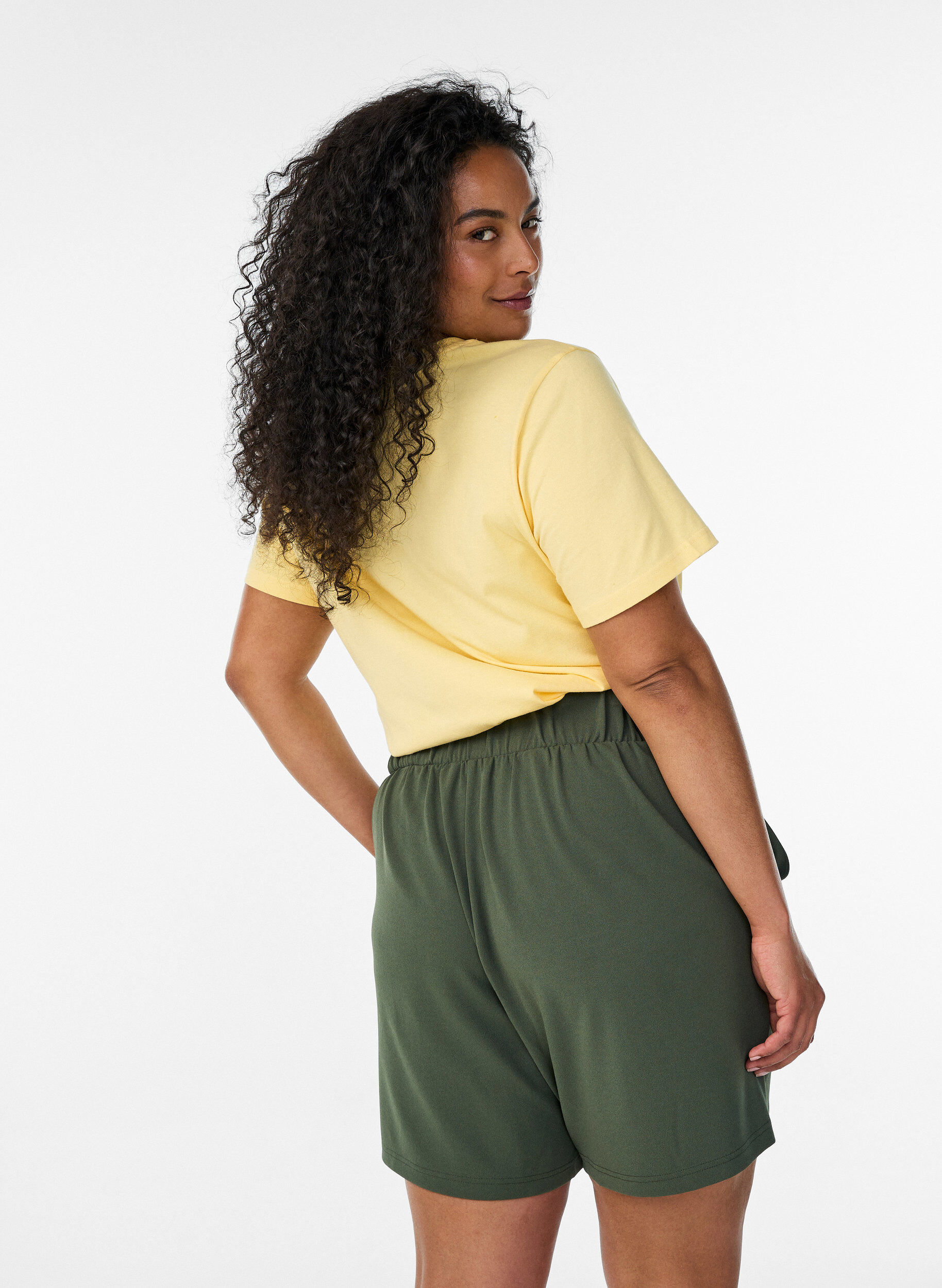 ZizzifashionShorts with pockets and loose fit, Green, Model image number 2